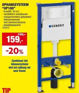 Hubo Ophangsysteem UP100 aanbieding