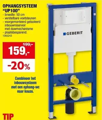 Hubo Ophangsysteem UP100 aanbieding