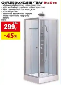 Hubo Complete Douchecabine Terra aanbieding