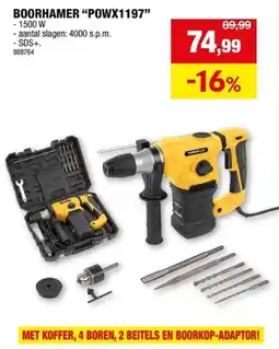 Hubo Boorhamer POWX1197 aanbieding