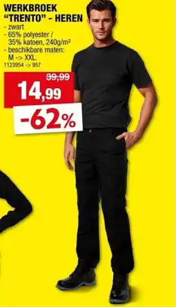 Hubo Werkbroek Trento Heren aanbieding