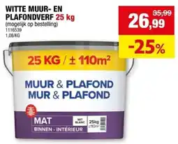 Hubo Witte Muur en Plafondverf aanbieding