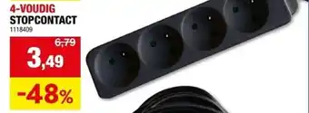Hubo 4 Voudig Stopcontact aanbieding
