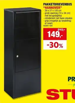 Hubo Practo Garden Pakketbrievenbus Hannover aanbieding