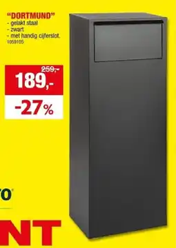 Hubo Practo Garden Pakketbrievenbus Dortmund aanbieding
