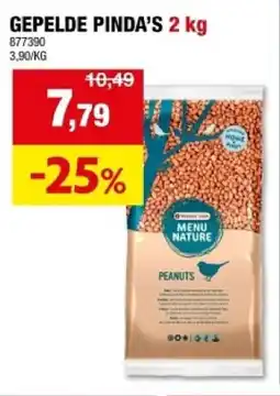 Hubo Gepelde Pinda's aanbieding
