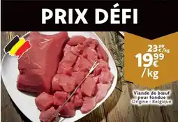 Cora Viande de bœuf pour fondue aanbieding