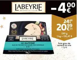 Cora Labeyrie Foie gras de canard ou oie + lyre aanbieding