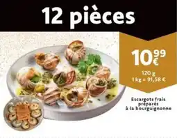 Cora Escargots frais préparés à la bourguignonne aanbieding