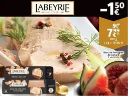 Cora Labeyrie Bloc de foie gras de canard aanbieding