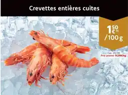 Cora Crevettes entières cuites aanbieding