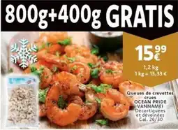 Cora Queues de Crevettes Ocean Pride Vannamei aanbieding