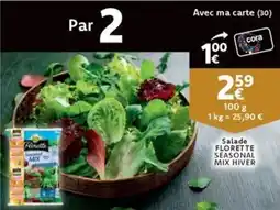 Cora Salade florette seasonal mix hiver aanbieding