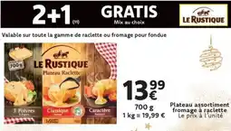 Cora Plateau assortiment fromage à raclette aanbieding
