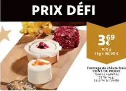 Cora Fromage de Chèvre Frais Pont De Pierre aanbieding