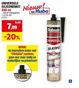 Hubo UNIVERSELE SILICONENKIT 280 ml aanbieding