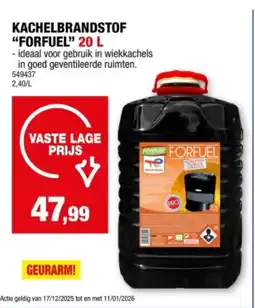 Hubo KACHELBRANDSTOF FORFUEL 20 L aanbieding