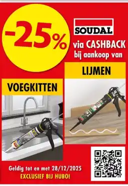 Hubo via CASHBACK bij aankoop van aanbieding