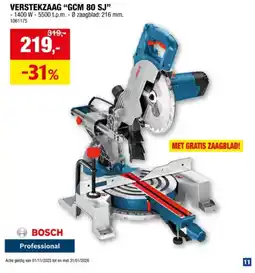 Hubo VERSTEKZAAG “GCM 80 SJ aanbieding