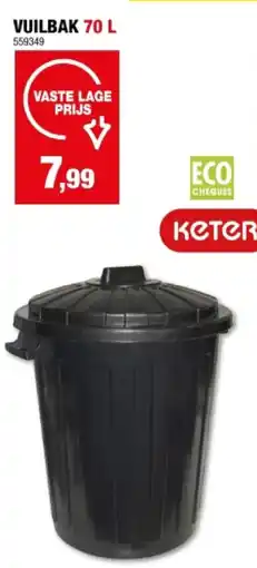 Hubo VUILBAK 70 L aanbieding