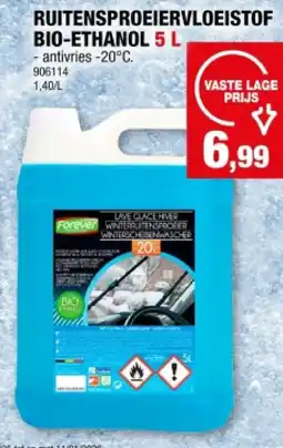 Hubo RUITENSPROEIERVLOEISTOF BIO-ETHANOL 5 L aanbieding