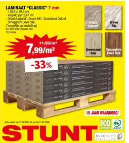 Hubo LAMINAAT “CLASSIC 7 mm aanbieding