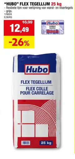 Hubo HUBO FLEX TEGELLIJM 25 kg aanbieding