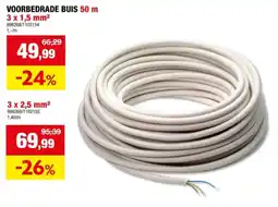 Hubo VOORBEDRADE BUIS 50 m 3 x 1,5 mm² aanbieding
