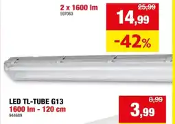 Hubo LED-TL 120 cm 2 x 1600 Im aanbieding