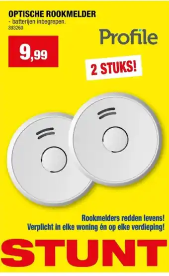 Hubo OPTISCHE ROOKMELDER aanbieding