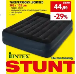 Hubo TWEEPERSOONS LUCHTBED 203 x 152 cm aanbieding