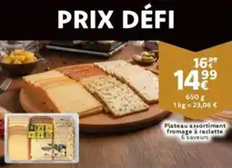Cora Plateau assortiment fromage à raclette aanbieding