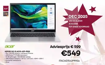 Acer Aspire Go 15 AG15-42P-R1E6