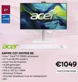 CompuDeals Acer Aspire C27-1W17516 BE aanbieding
