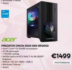 CompuDeals Acer Predator Orion 3000 665 155061GI aanbieding