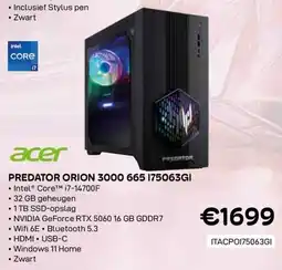 CompuDeals Acer Predator Orion 3000 665 175063GI aanbieding