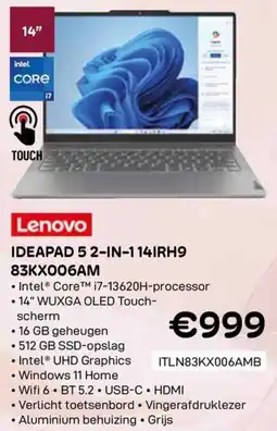 CompuDeals Lenovo Ideapad 5 2-in-1 14IRH9 83KX006AM aanbieding