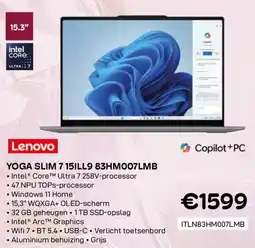 CompuDeals Lenovo Yoga Slim 7 15ILL9 83HM007LMB aanbieding