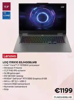 CompuDeals Lenovo LOQ 17IRX10 83JHOOBLMB aanbieding