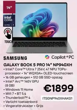 CompuDeals Samsung Galaxy Book 5 Pro NP940XH aanbieding