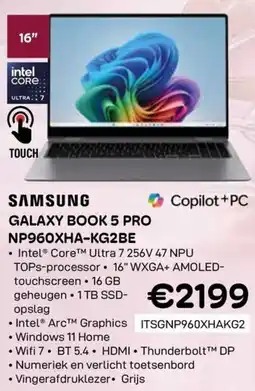 CompuDeals Samsung Galaxy Book 5 Pro NP960XHA-KG2BE aanbieding