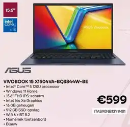 CompuDeals ASUS Vivobook 15 X1504VA-BQ3844W-BE aanbieding