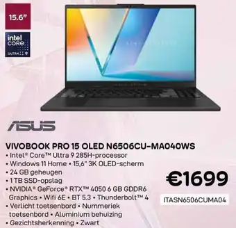 ASUS Vivobook PRO 15 OLED N6506CU-MA040WS