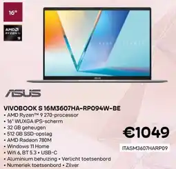 CompuDeals ASUS Vivobook S 16M3607HA-RP094W-BE aanbieding