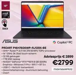 CompuDeals ASUS Proart P16H7606WP-RJ129X-BE aanbieding
