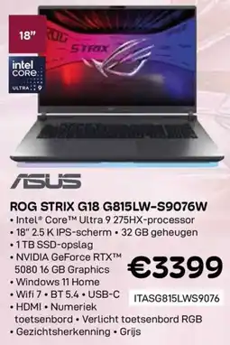 CompuDeals ASUS Rog Strix G18 G815LW-S9076W aanbieding