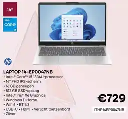 CompuDeals hp Laptop 14-EP0047NB aanbieding