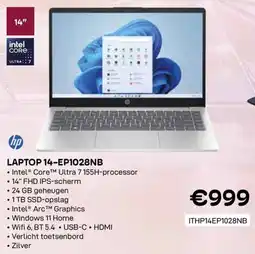 CompuDeals hp Laptop 14-EP1028NB aanbieding