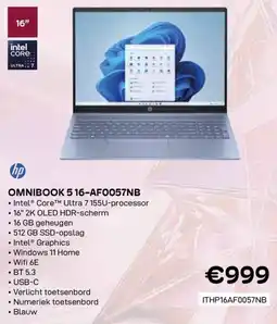 CompuDeals hp Omnibook 5 16-AF0057NB aanbieding