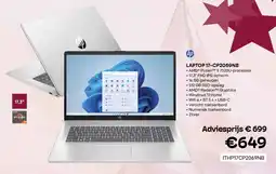 CompuDeals hp Laptop 17-CP2069NB aanbieding